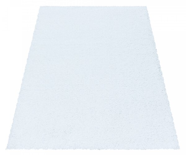 Ayyildiz, Kusový koberec Sydney Shaggy 3000 white, 80x150, bílá, ložnice