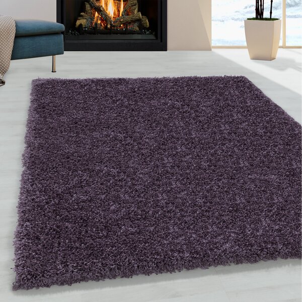 Ayyildiz, Kusový koberec Sydney Shaggy 3000 violett, 80x150, fialová, ložnice