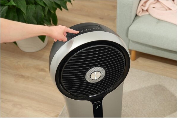 Sencor - Mobilní ochlazovač vzduchu 110W/230V stříbrná/černá + dálkové ovládání