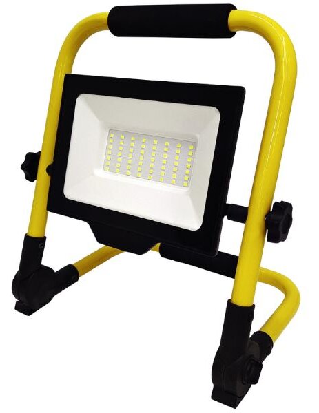 Prémiový přenosný LED reflektor se stojanem 50W 5000lm, denní, do zásuvky, 3 roky