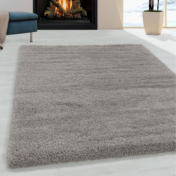 Ayyildiz, Kusový koberec Fluffy Shaggy 3500 beige, 60x110, béžová, ložnice
