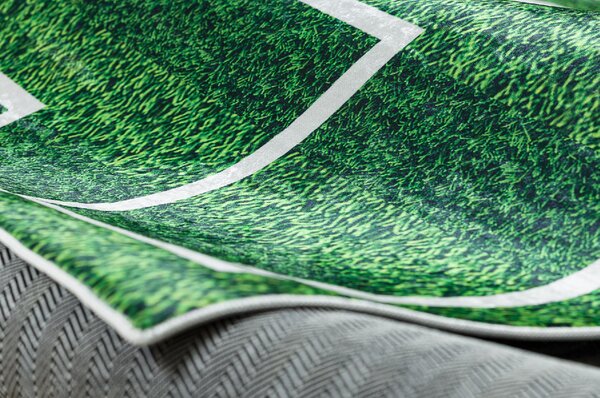 Makro Abra Dětský kusový koberec vhodný k praní BAMBINO 51760 Fotbal kopačák zelený Rozměr: 80x150 cm