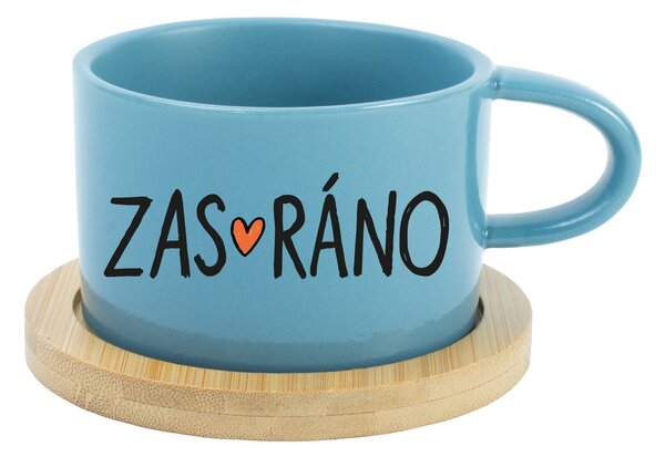 ZAS_RÁNO - modrý hrníček makronka 200 ml