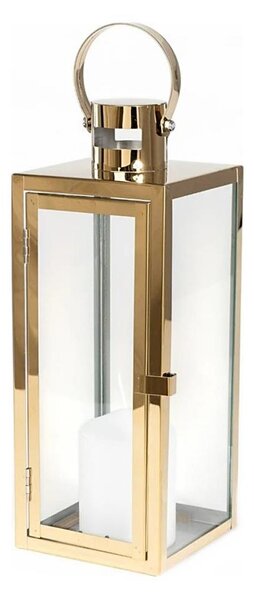 Dekorační lucerna TOWER 38 cm zlatá