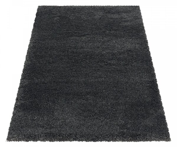 Ayyildiz, Kusový koberec Fluffy Shaggy 3500 grey, 60x110, šedá, ložnice