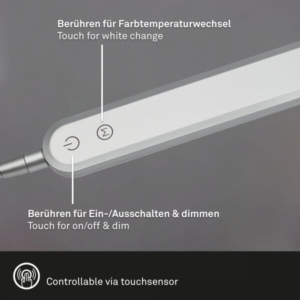 Briloner 7389-014 - LED Stmívatelná stolní lampa SERVO LED/8W/230V 3000/6500K