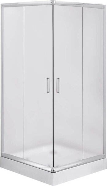 Designová skříň Funkia Squares, chráněné sklo, 90X90 cm