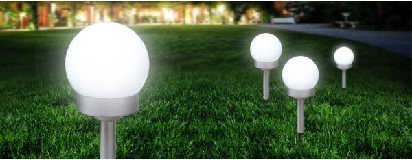 Globo 33770-3 - SADA 3x LED Solární svítidlo SOLAR LED/0,06W/3V pr. 10 cm IP44