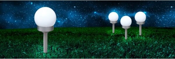 Globo 33770-3 - SADA 3x LED Solární svítidlo SOLAR LED/0,06W/3V pr. 10 cm IP44