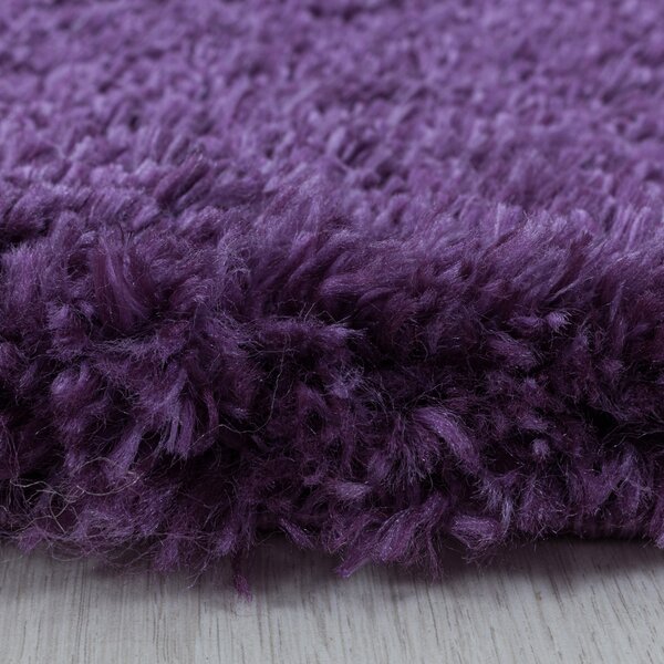 Ayyildiz, Kusový koberec Fluffy Shaggy 3500 lila, 200x290, fialová, ložnice