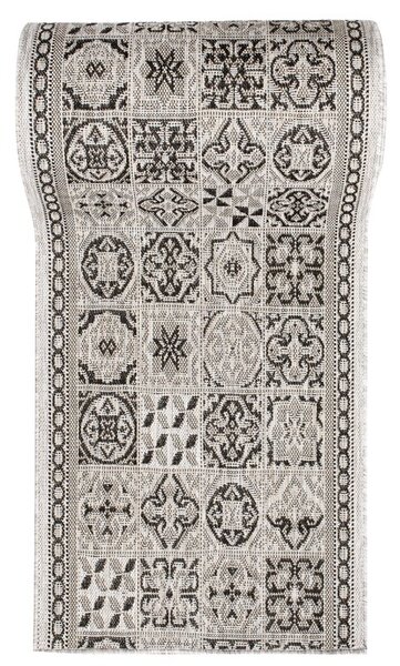 Makro Abra Běhoun Sisal MELISSA KF87A šedý Šíře: 70 cm