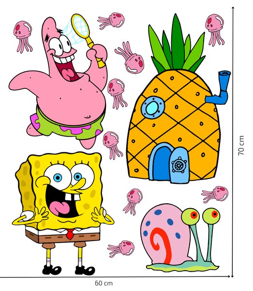 Samolepka na zeď "SpongeBob"