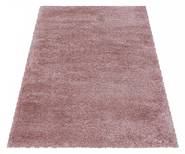 Ayyildiz, Kusový koberec Fluffy Shaggy 3500 rose, 80x150, růžová, ložnice