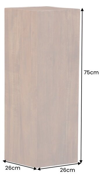 Odkládací panel COLUMNA BROWN 75 CM masiv akácie Nábytek | Doplňkový nábytek | Odkládací stolky