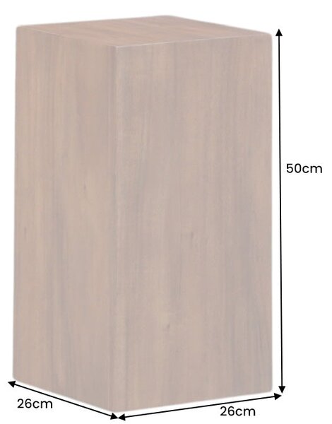 Odkládací panel COLUMNA BROWN 50 CM masiv akácie Nábytek | Doplňkový nábytek | Odkládací stolky