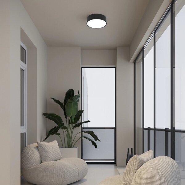 Immax NEO 07200L - LED Stmívatelné svítidlo RONDATE LED/18W/230V černá Tuya + DO