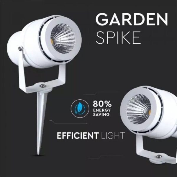 LED Venkovní lampa LED/12W/100-240V IP65 bílá - zelené světlo
