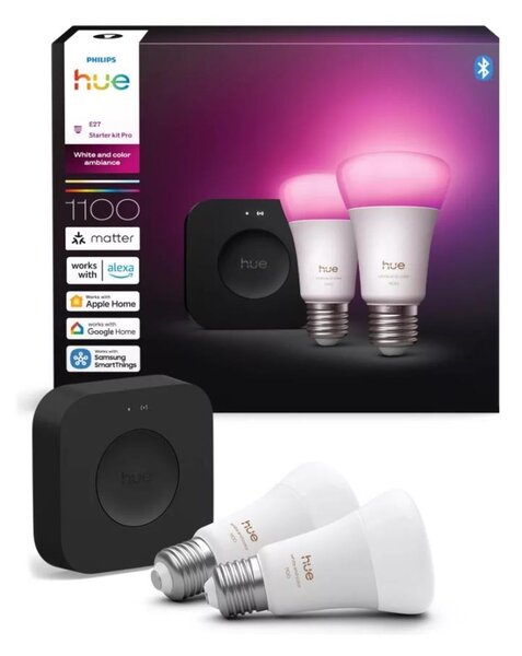 Základní sada Philips Hue WACA 2xE27/8,1W 1000-20000K + zařízení k propojení