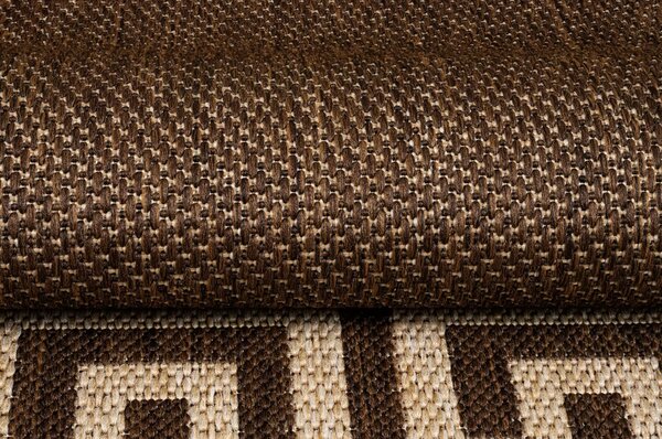 Makro Abra Kusový koberec venkovní Sisal CORDA 1016 1 333 hnědý béžový Rozměr: 60x200 cm