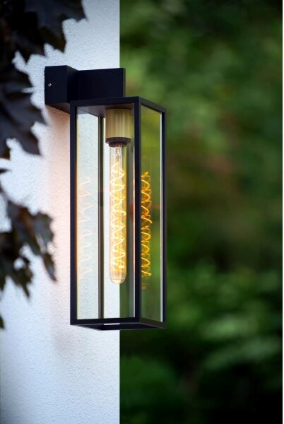 Lucide 27806/01/30- Venkovní nástěnné svítidlo LAURENS 1xE27/40W/230V IP54 černá