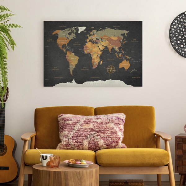 Obraz Mapa světa: Taje Země