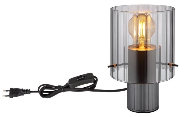 Globo 15904TS - Stolní lampa TULIVAR 1xE27/40W/230V pr. 14 cm šedá