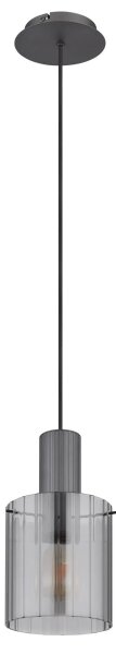 Globo 15904HS - Lustr na lanku TULIVAR 1xE27/40W/230V pr. 18 cm šedá