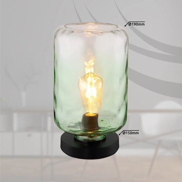 Globo 16046TG - Stolní lampa DARINA 1xE27/60W/230V zelená