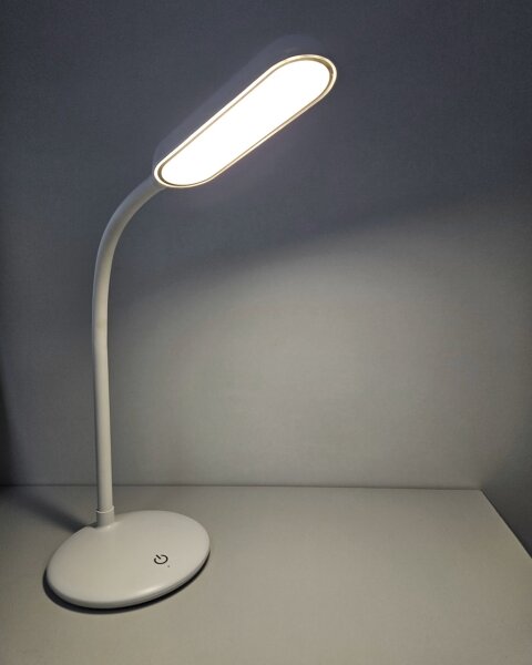 LED Stmívatelná dotyková flexibilní stolní lampa LED/6W/5V USB 1200 mAh bílá