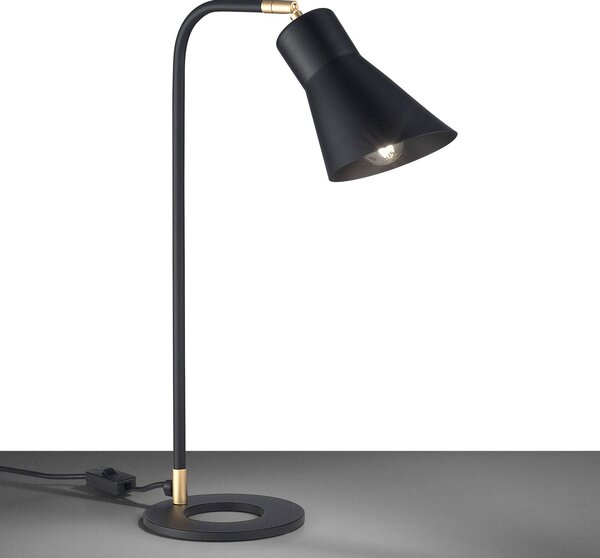 Stolní lampa Conico, černá/zlatá