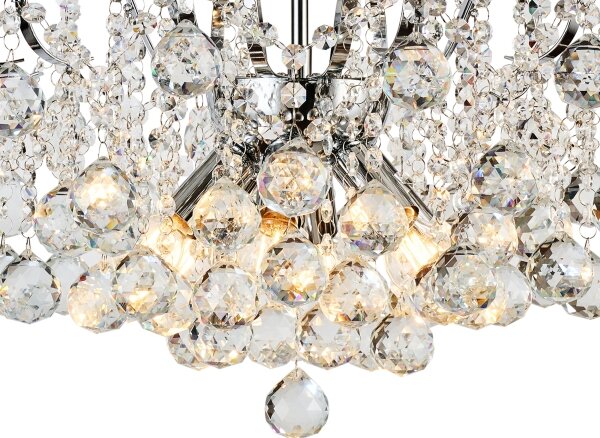 Brilagi - Přisazený lustr CRYSTAL 6xE14/60W/230V lesklý chrom