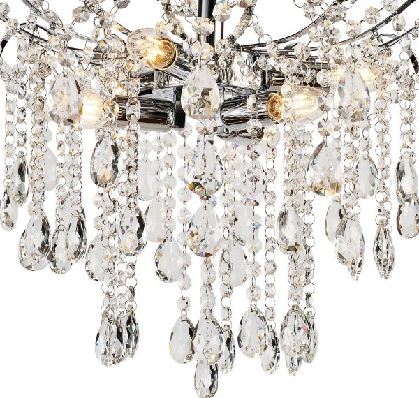 Brilagi - Přisazený lustr CRYSTAL 6xE14/60W/230V lesklý chrom