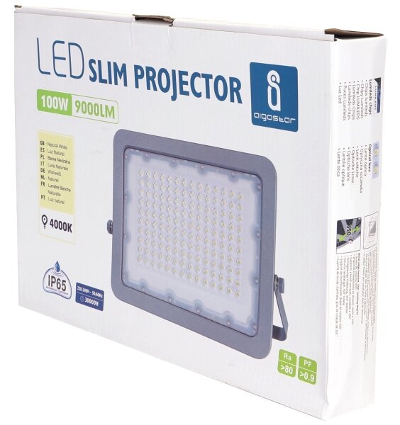Aigostar - LED Reflektor LED/100W/230V šedá 4000K IP65