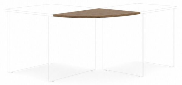 Propojovací prvek Impress 60x60 cm Barva: Ořech Dijon