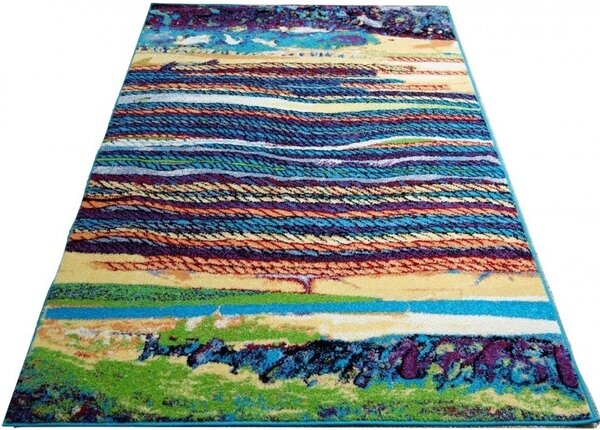 Dětský kusový koberec Agnella Funky Mes Turkus Rozměr: 160x220 cm
