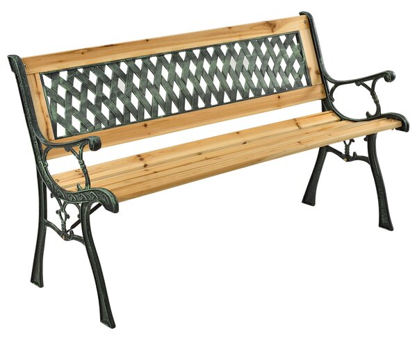 FurniGO Zahradní dřevěná lavice Pisa