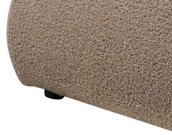 Postel Buklé VINAY 160 x 200 cm Hnědá