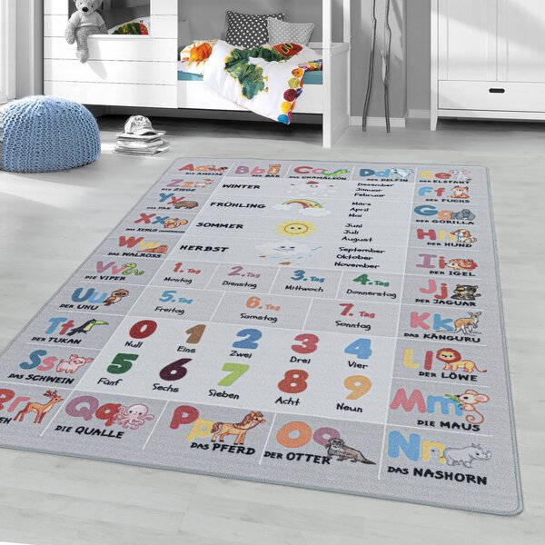 Ayyildiz, Dětský kusový koberec Play 2904 grey, 80x120, vícebarevná, dětský pokoj