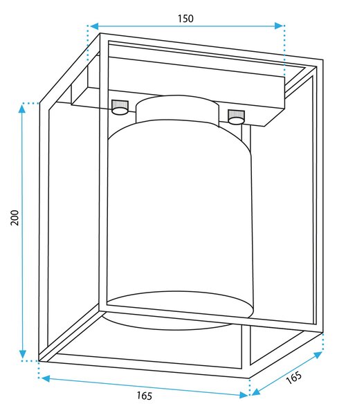 Toolight Stropní plafonové svítidlo APP1264-1C