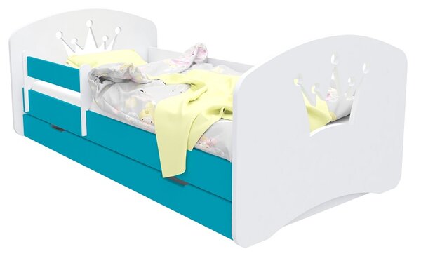 Happy Babies Dětská postel Happy Design - korunka Velikost spací plochy: 160x80, Barva: modrá