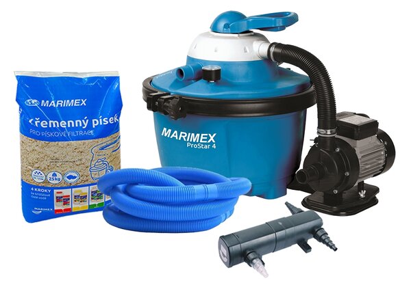 Marimex Písková filtrace ProStar 4 + písek + UV lampa + hadice - 19900007