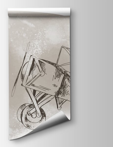 Fototapeta Kresba letadel a balónu, Designové fototapety na zeď, Populární fototapety - Tapeko.co.cz