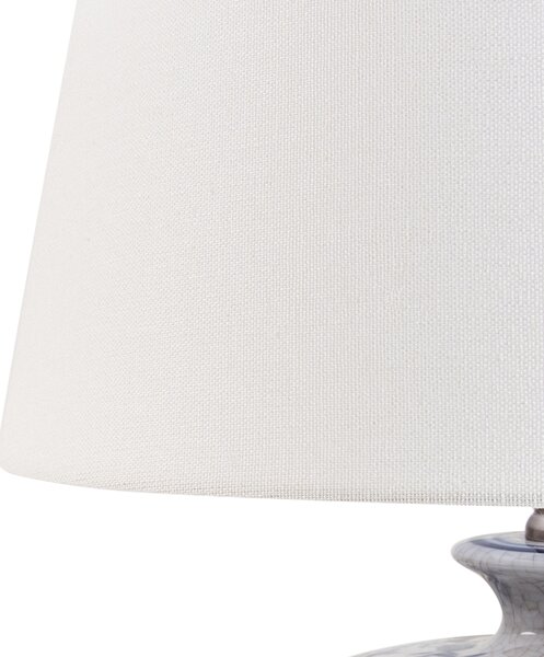 Stolní lampa SILVES Porcelán Bílá/Modrá