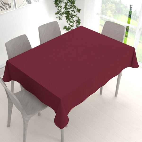 Biante Dekorační obdélníkový ubrus Rongo RG-044 Tmavě bordó 50x100 cm