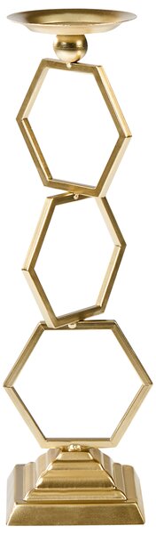 Svícen ARDEE Kov 44 cm Zlatá
