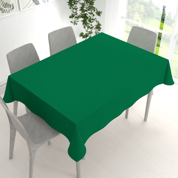 Biante Dekorační obdélníkový ubrus Rongo RG-056 Zelený 60x100 cm