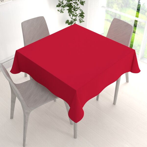 Biante Dekorační čtvercový ubrus Rongo RG-060 Červený 80x80 cm