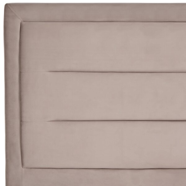 Postel Umělý samet ROUEN 140 x 200 cm Taupe