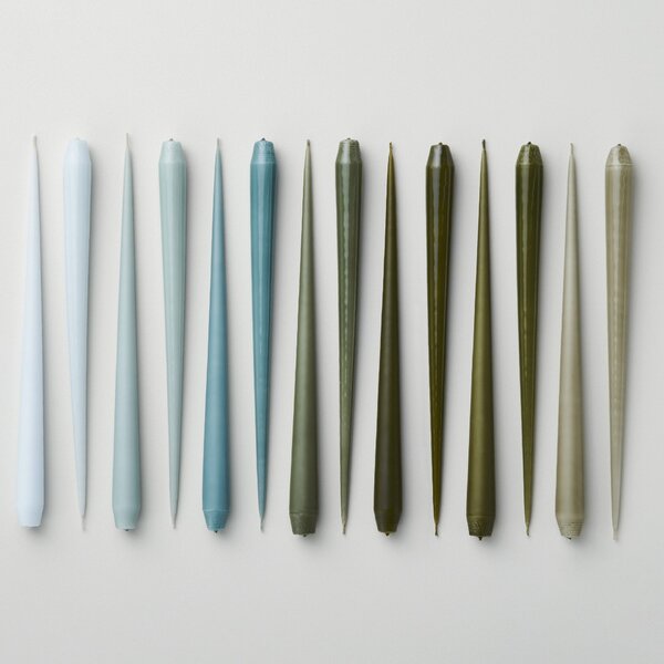 Svíčka Taper 32 cm – 67 Jade Stone – set 2 ks