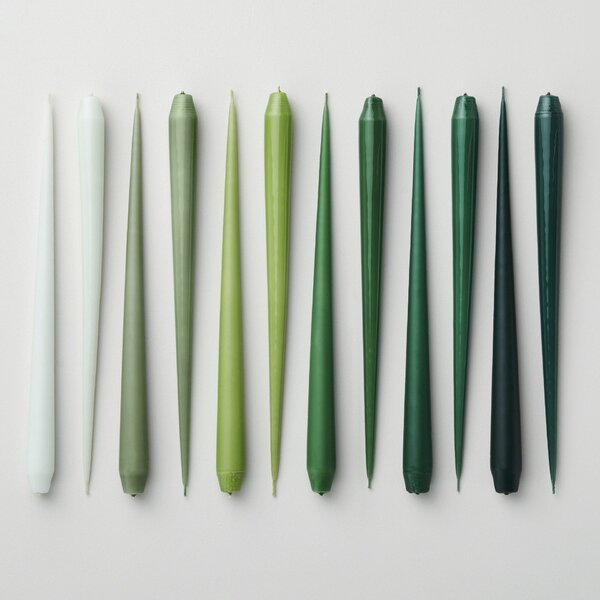 Svíčka Taper 32 cm – 03 Water Mint – set 2 ks
